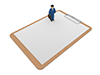 Businessman ｜ Clipboard Business Strategy --Business ｜ Person ｜ Free Illustration Material