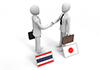 Thailand and Japan / Businessmen shaking hands-Business | People | Free illustrations