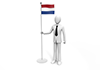 Businessman holding the Dutch flag-Business | People | Free illustrations