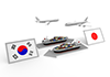 Korea-Japan Trade-Business | People | Free Illustrations