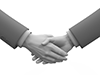 Handshake ｜ Business negotiation ｜ Transaction --Business ｜ Person ｜ Free illustration material