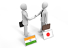 インドと日本/握手するビジネスマン - ビジネス｜人物｜無料イラスト素材
